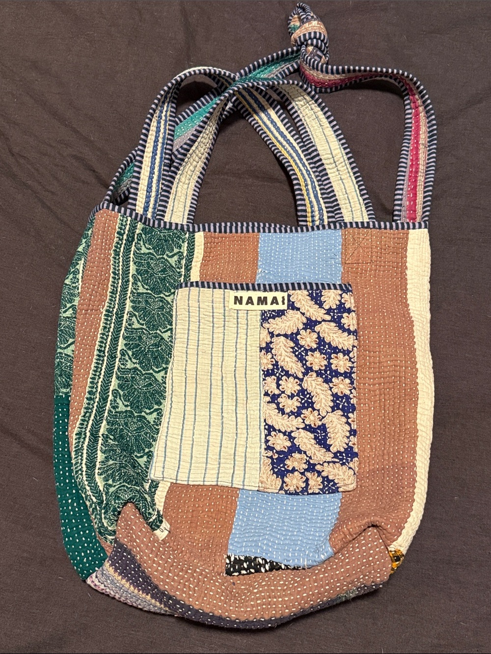 Namai THE XOTI II ZERO-WASTE QUILTED KANTHA BAG
